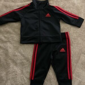 adidas Black Infant Tee with Logo